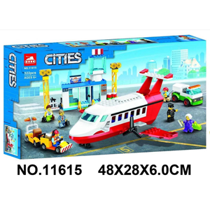 لگو سیتی فرودگاه هواپیما مسافربری 322 قطعه مدل CITIES 11615_اسباب بازی